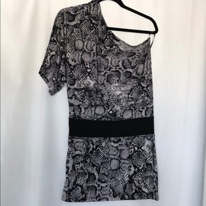 BCBGMaxAzria One Shoulder Mini